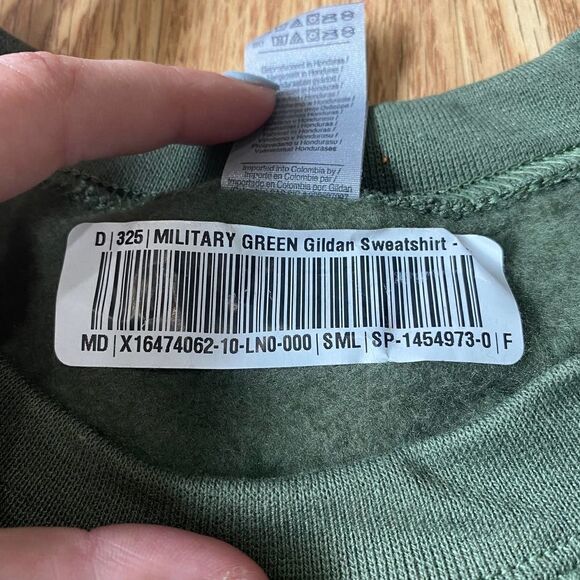 Redeemed Crewneck Military Green Small - Picture 4 of 5
